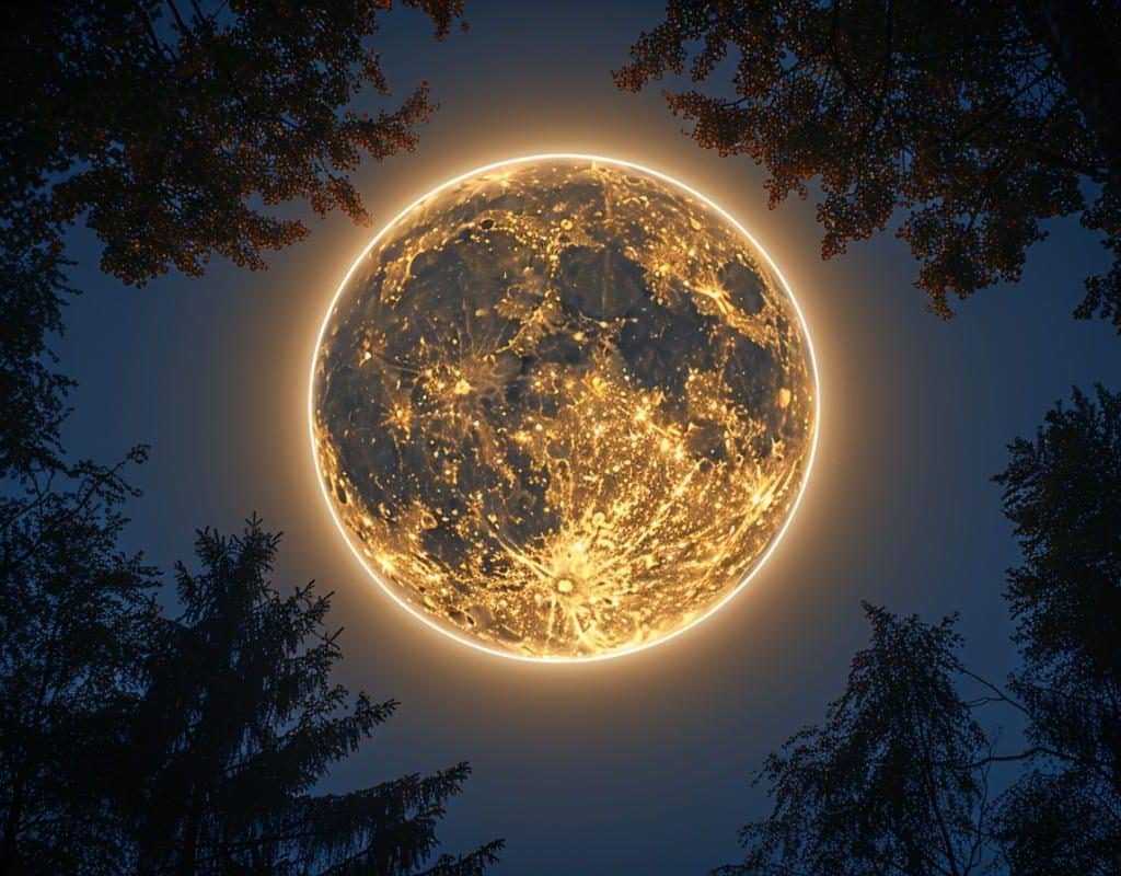 Signification spirituelle du halo autour de la lune : guide complet