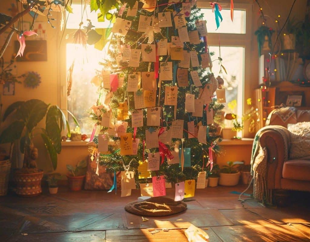 Texte pour arbre à vœux : idées et inspirations pour vos messages festifs